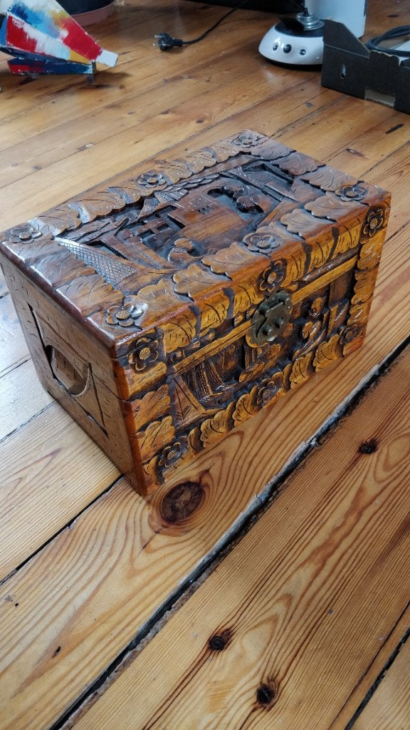 Coffres en bois style chinois, Enlèvement ou Envoi, Comme neuf, Moins de 50 cm, 5 – 50