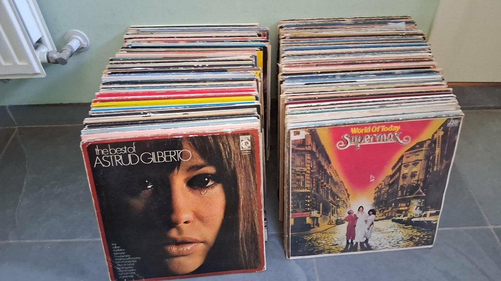 Lot 200 LP's pop, rock, varia, Cd's en Dvd's, Ophalen, Gebruikt, Pop, LP