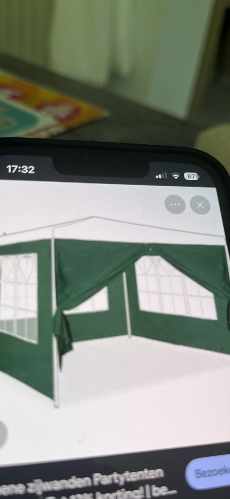 Partytent, Tente de réception, Pliable, Moins de 4 mètres, Comme neuf
