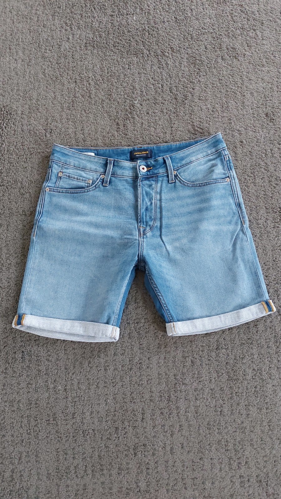 Jongens jeans short Jack&Jones M regular, Ophalen, Jack  jones, Blauw, Overige jeansmaten