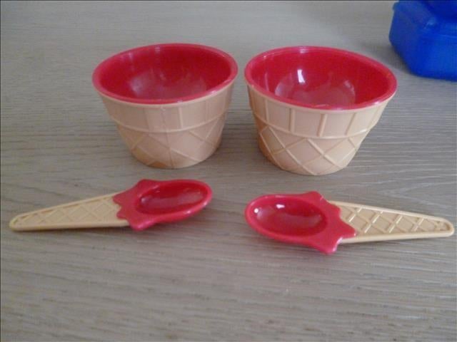 NIEUWE IJSPOTJES + LEPELTJES, Ophalen of Verzenden, Nieuw, Overige materialen, Overige typen