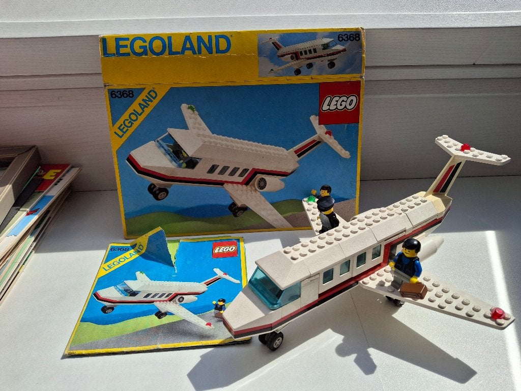 Lego 6368 Jet Airliner 1985 met buitendoos, Ophalen of Verzenden, Meerdere sets, Lego, LEGOLAND