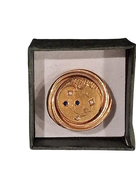 18 Karaat gouden brochespeldje., Gebruikt, B, Ophalen of Verzenden, Goud