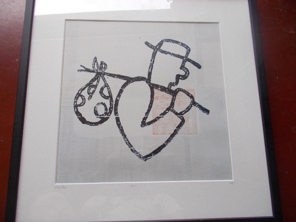 Mooi werk.Walter Swennen.Gesigneerd., Antiquités & Art, Art | Lithographies & Sérigraphies, Signé, Enlèvement