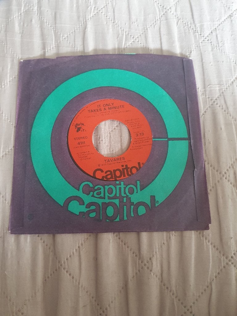 S - Tavares – It Only Takes A Minute - 1975, CD & DVD, 7 inch, Comme neuf, EP, R&B et Soul