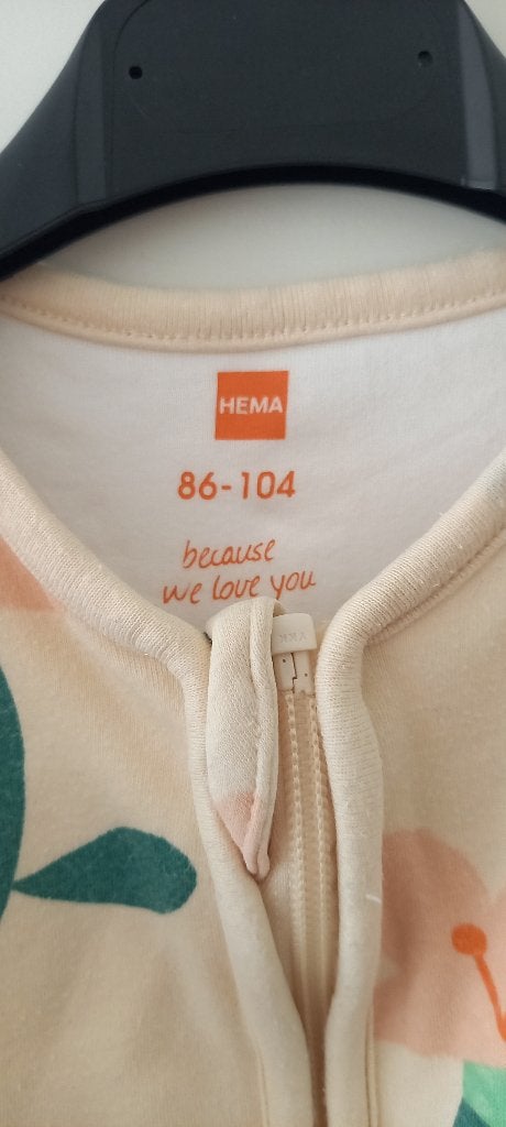 Slaapzak met afneembare mouwen maat 86-104 (merk Hema), Kinderen en Baby's, Ophalen, Nacht- of Onderkleding, Gebruikt, Meisje
