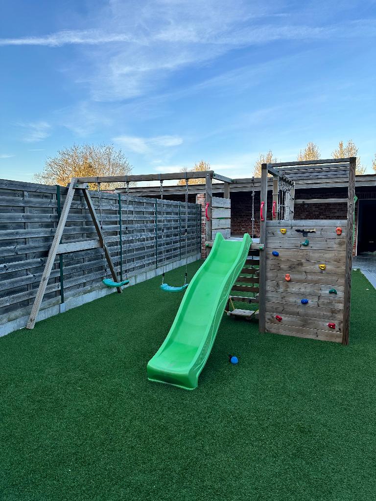 Wickey kinderspeeltuin, Kinderen en Baby's, Speelgoed | Buiten | Speeltoestellen, Ophalen, Schommel
