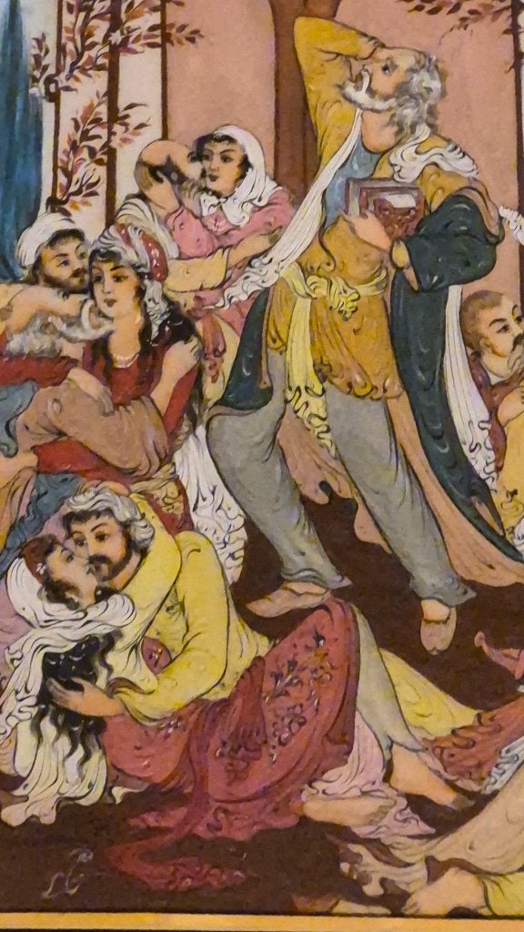 prachtige perzische miniatuur hafez shirazi, Ophalen of Verzenden