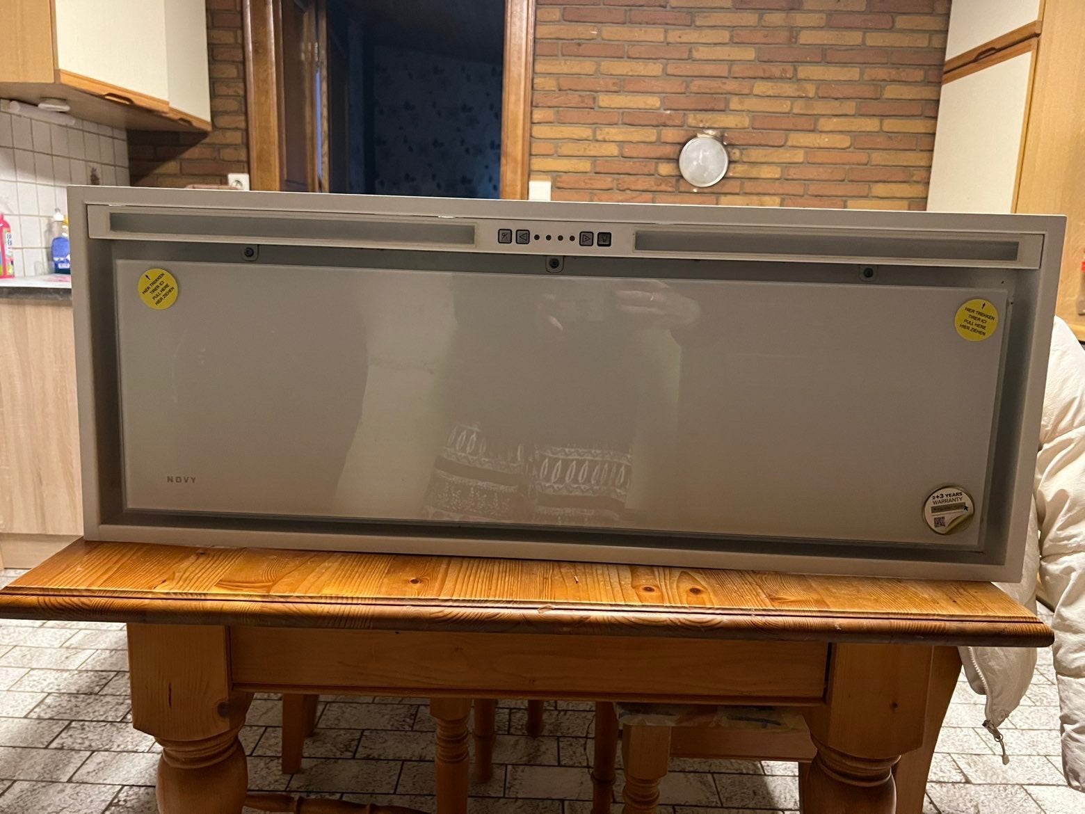 Hotte Novy Crystal 26080 - 90 cm, Electroménager, Enlèvement, Comme neuf, Moteur