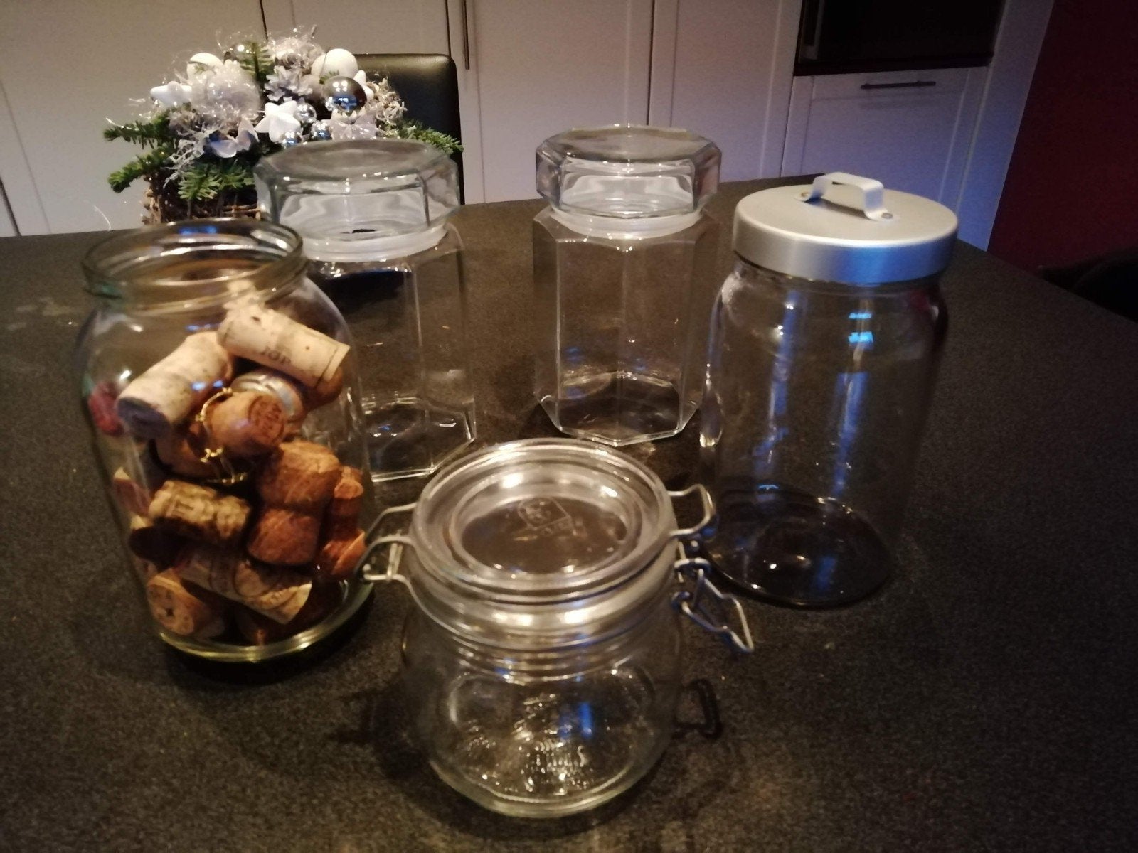Snoep-, koekjes of voorraad bokalen, Met deksel, Ophalen of Verzenden