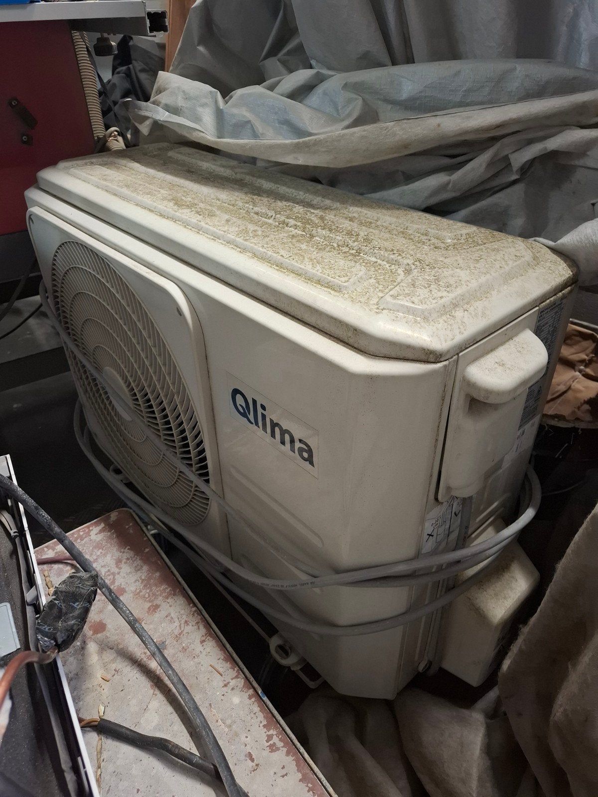 Qlima split-unit airco SC 5225 2500 W, Elektronische apparatuur, Airco's, Ophalen, Gebruikt, Afstandsbediening, Ventileren