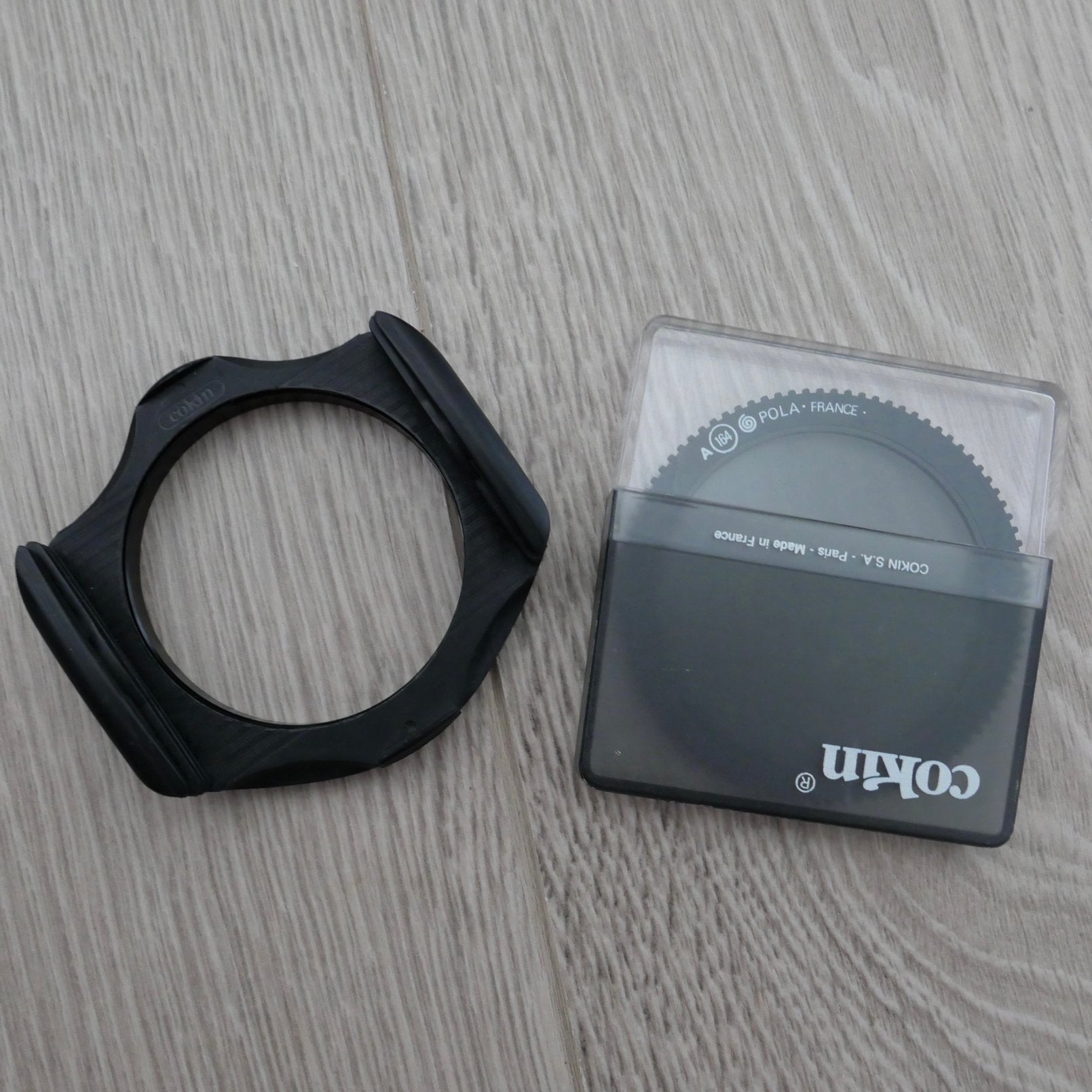 Cokin Filterhouder 62mm + Polarisatiefilter - perfecte staat, TV, Hi-fi & Vidéo, Photo | Filtres, Comme neuf, Filtre polarisant