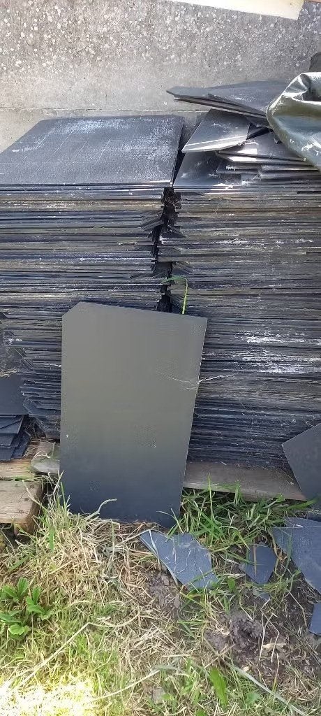 Gevelleien / muurleien leien 60x40 cm - 2 euro per stuk, Ophalen, Gebruikt, Dakpannen