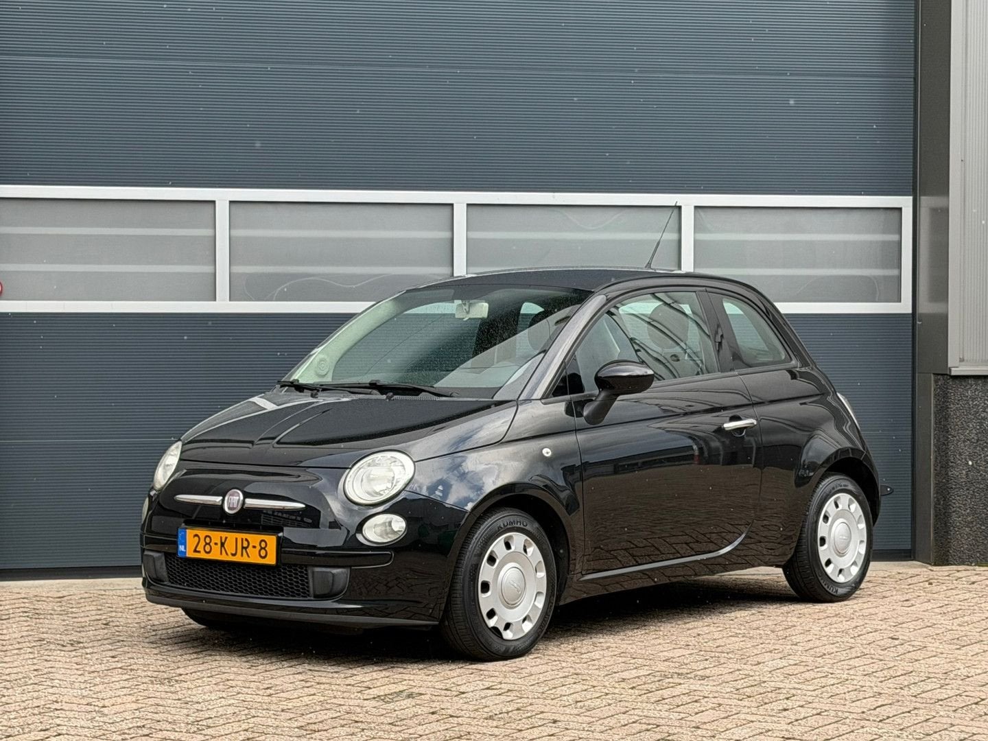 Fiat 500 1.2 Pop bj.2009 Autom|Airco|Nap., Auto's, Automaat, Zwart, Grijs, Onderhoudsboekje