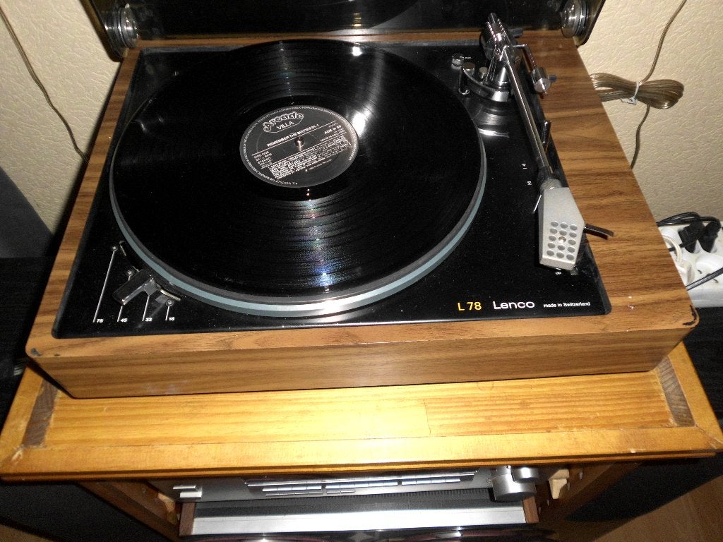 lenco l78 bruin, Ophalen, Zo goed als nieuw, Platenspeler, Overige merken