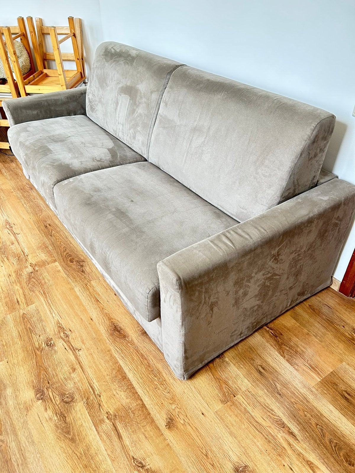 Canapé-lit (210x93 cm), couchage 160x190 cm, Huis en Inrichting, Zetels | Zetels, Zo goed als nieuw, Rechte bank, 200 tot 250 cm