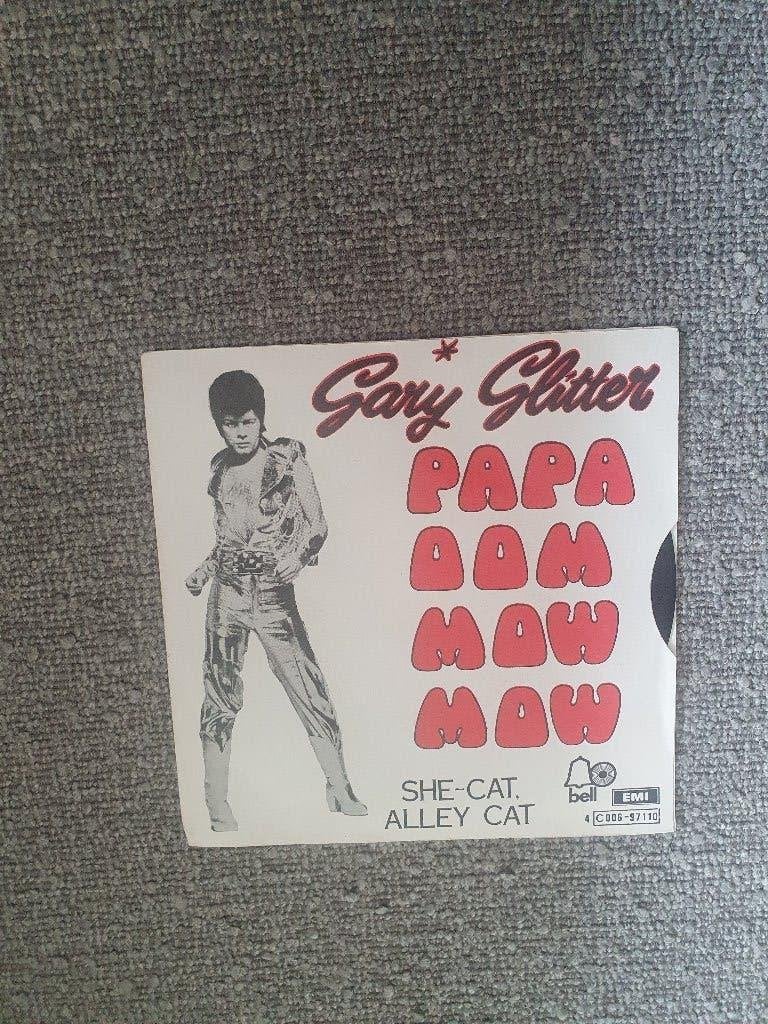 S - Gary Glitter – Papa Oom Mow Mow - 1975, Cd's en Dvd's, 7 inch, Ophalen of Verzenden, Zo goed als nieuw, EP