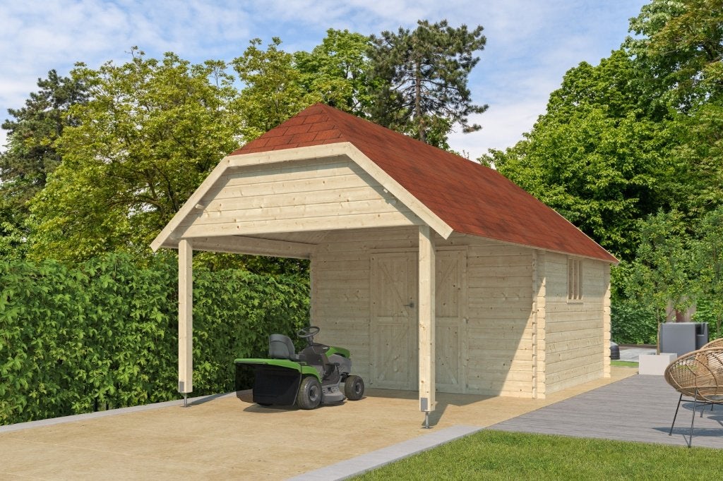 NOUVELLE maison de jardin avec auvent : 3504EXT, Envoi, Neuf