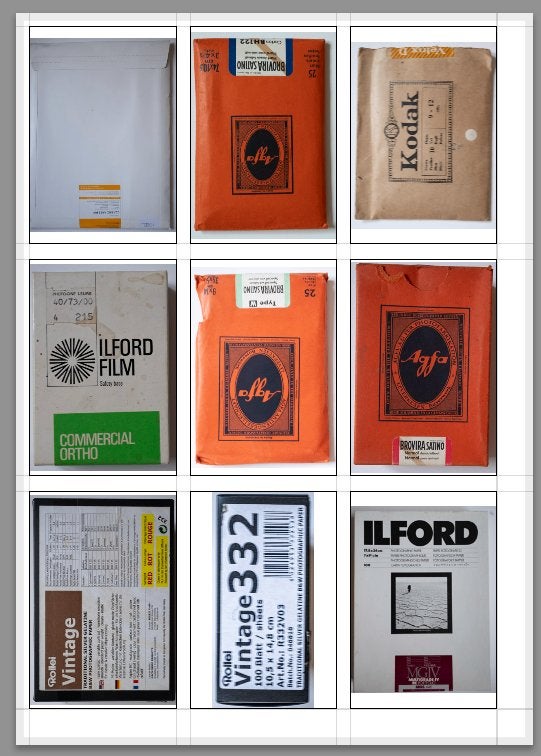 vintage foto Papier, Ophalen, Agfa, Voor natte techniek, Zo goed als nieuw