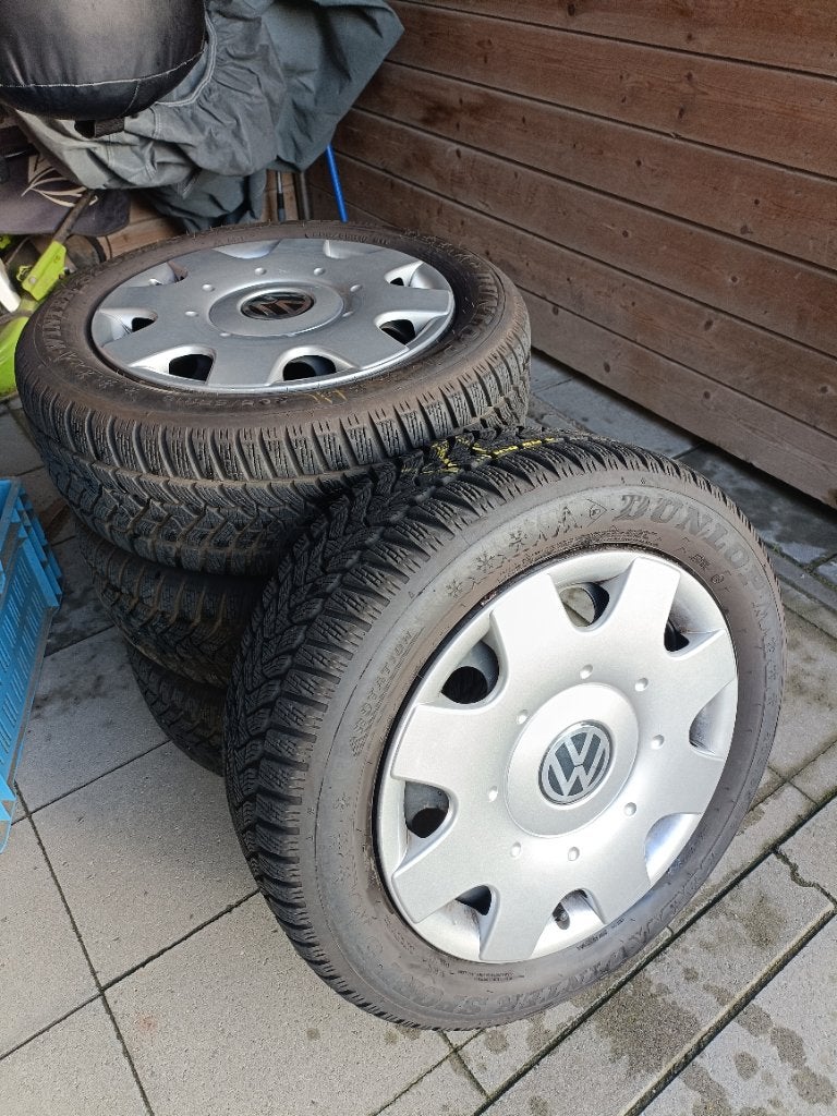 VW BANDEN ORIGINAL.DUNLOP., Ophalen, Gebruikt, 16 inch, Banden en Velgen