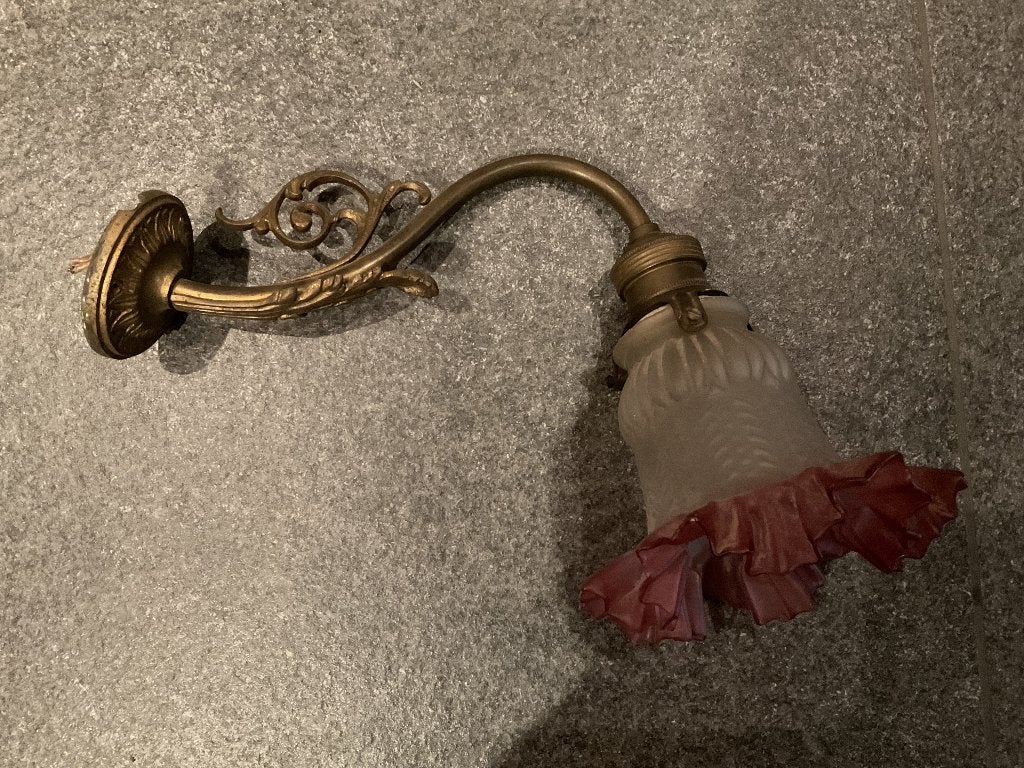 Muur lamp koper, Ophalen of Verzenden