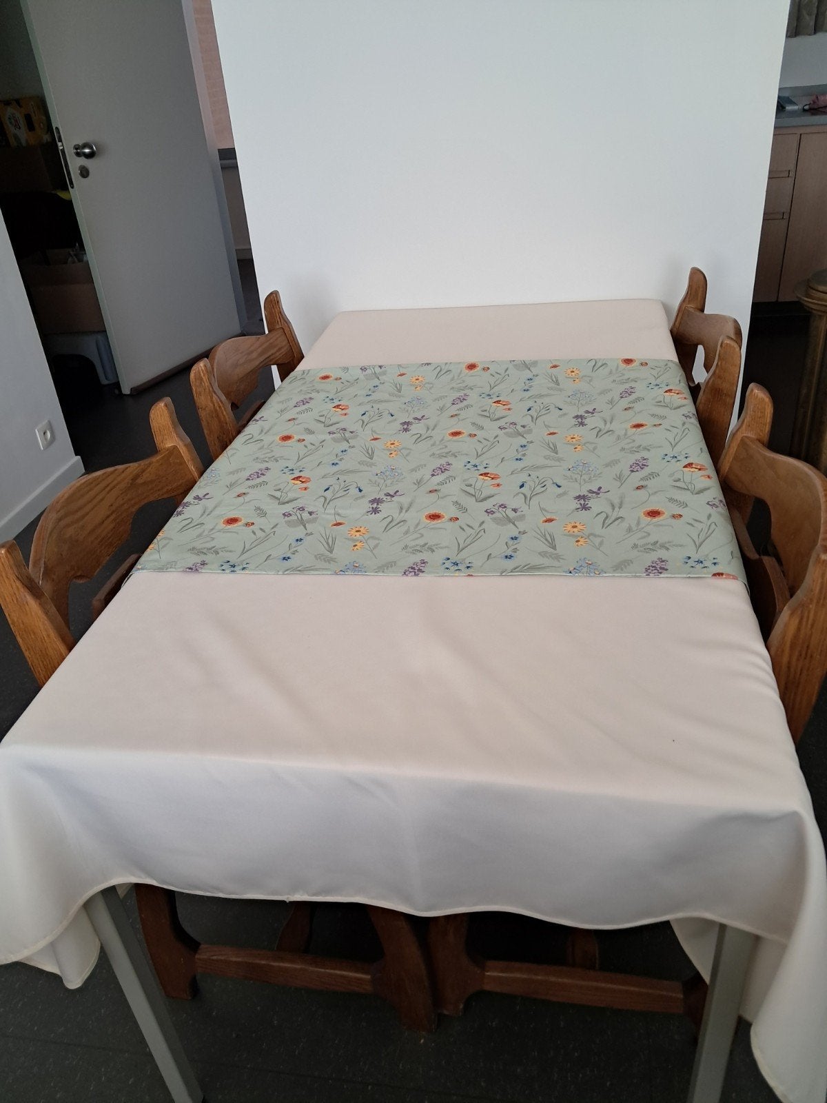 tafel + 6 stoelen, Ophalen, Gebruikt, Eikenhout, Vijf personen of meer