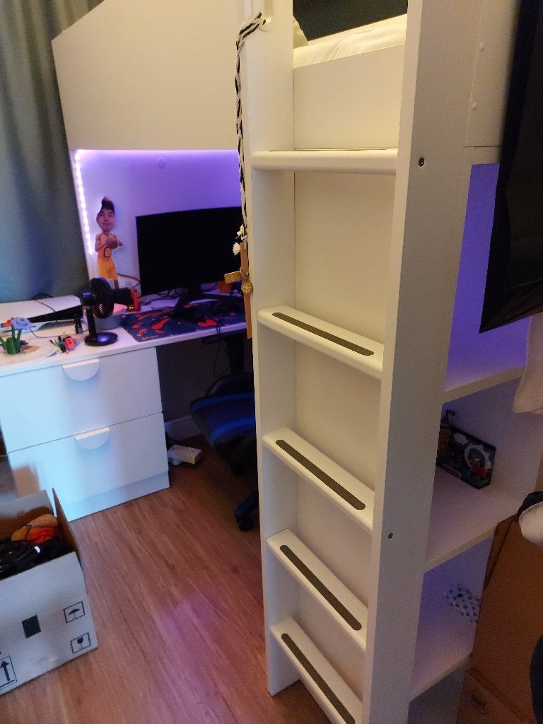 Hoogslaper met kast en legplanken IKEA, Kinderen en Baby's, Ophalen, Gebruikt, Hoogslaper