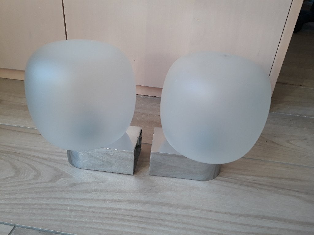 Paar wandlampen - Vintage., Ophalen, Zo goed als nieuw, Glas