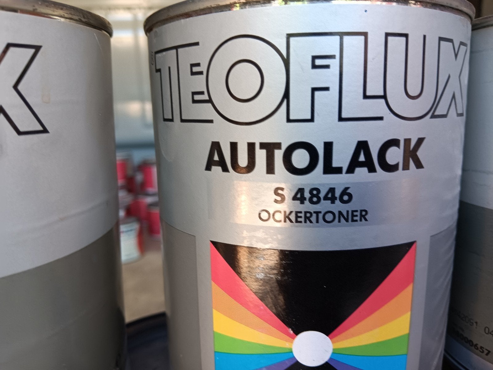 Teoflux  autolak, Ophalen