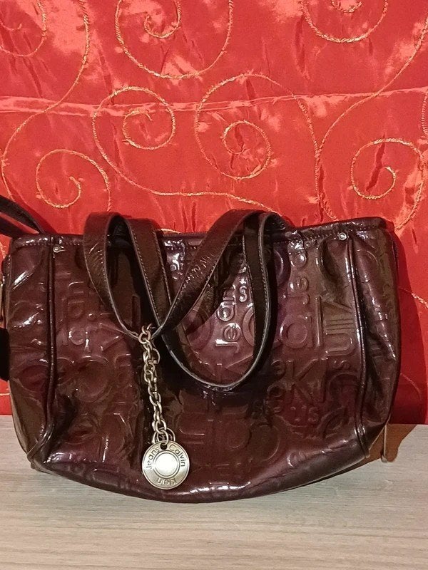 Calvin Klein Jeans bordeauxrode handtas, Verzenden, Zo goed als nieuw, Overige kleuren, Handtas