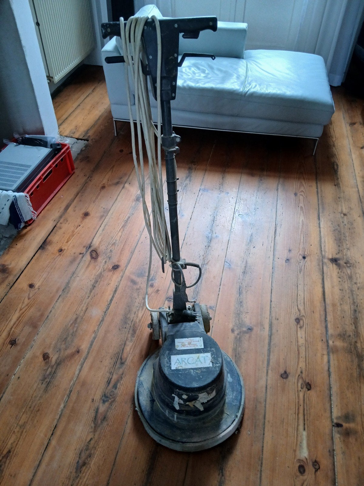 Machine voor steen polieren, Ophalen