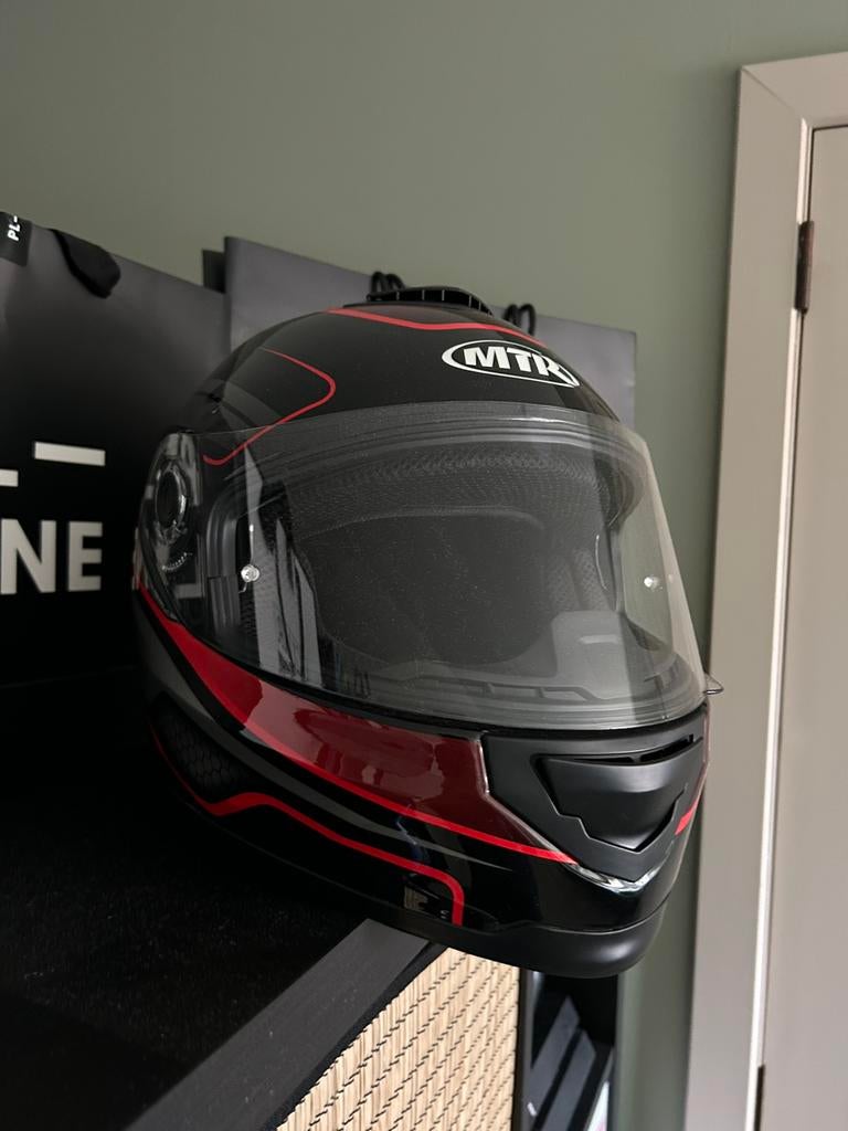 Motorhelm + handschoenen, Motoren, Kleding | Motorhelmen, Ophalen, S