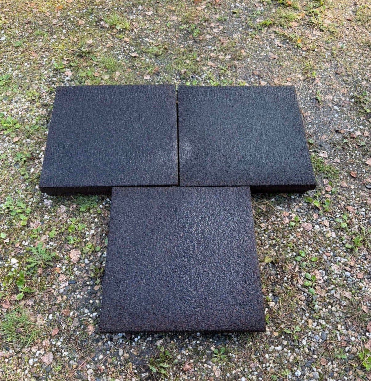 Rubberen tegels ca 50x50x8 speeltoestel stal ed ruim 60m2, Ophalen, Gebruikt, Rubber, 10 m² of meer