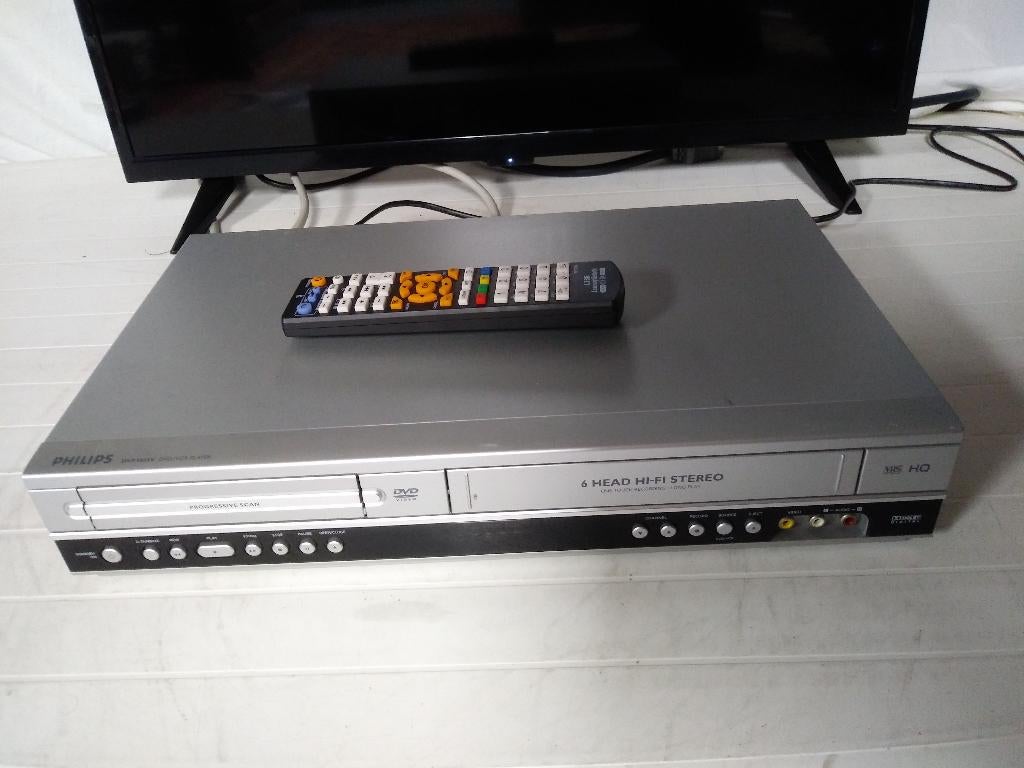 Philips DVP3055V DVD speler/VHS videorecorder, Audio, Tv en Foto, Videospelers, Ophalen of Verzenden, Gebruikt, VHS-speler of -recorder