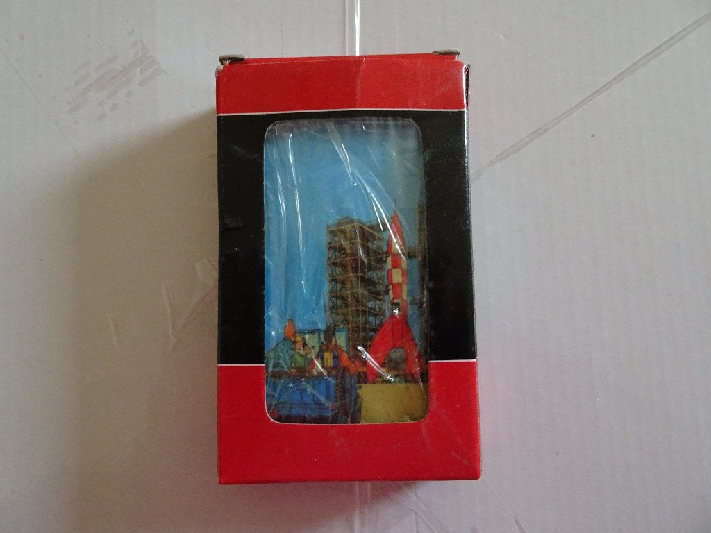 Etui à cigarettes métallique Tintin - objectif lune, Enlèvement ou Envoi, Tintin, Comme neuf, Ustensile