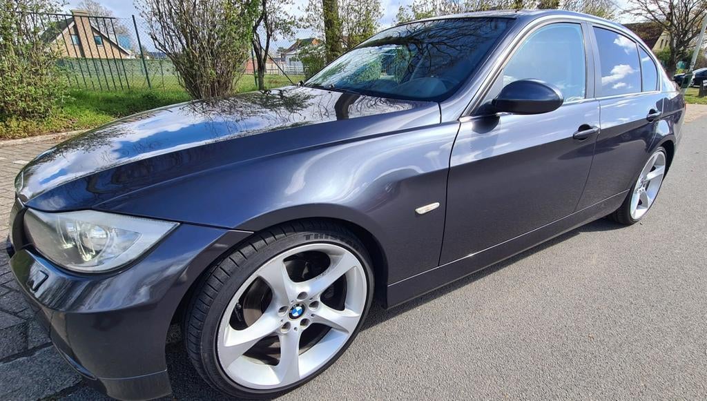 BMW 325iA, Auto's, Zwart, Leder, Bedrijf, 5 deurs