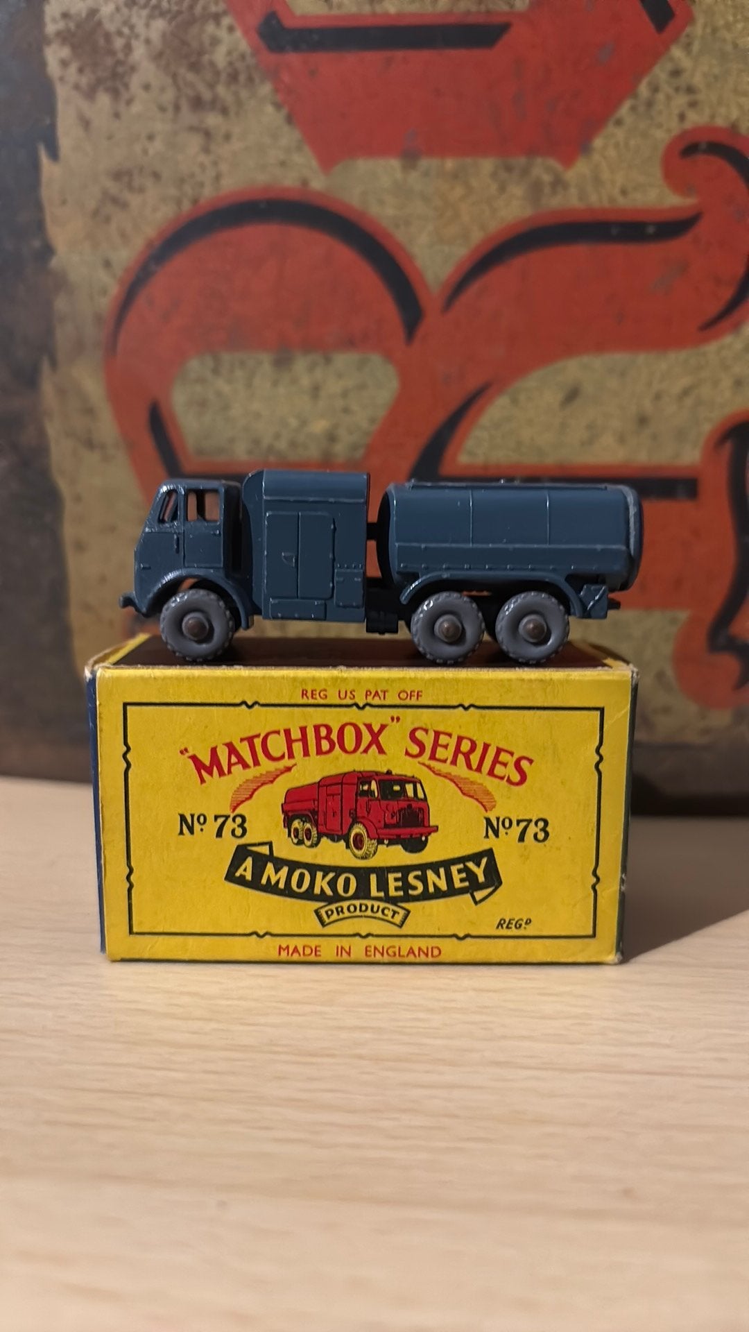 Matchbox Lesney No. 73 – Blue/ Tanker, Ophalen of Verzenden, Lesney
