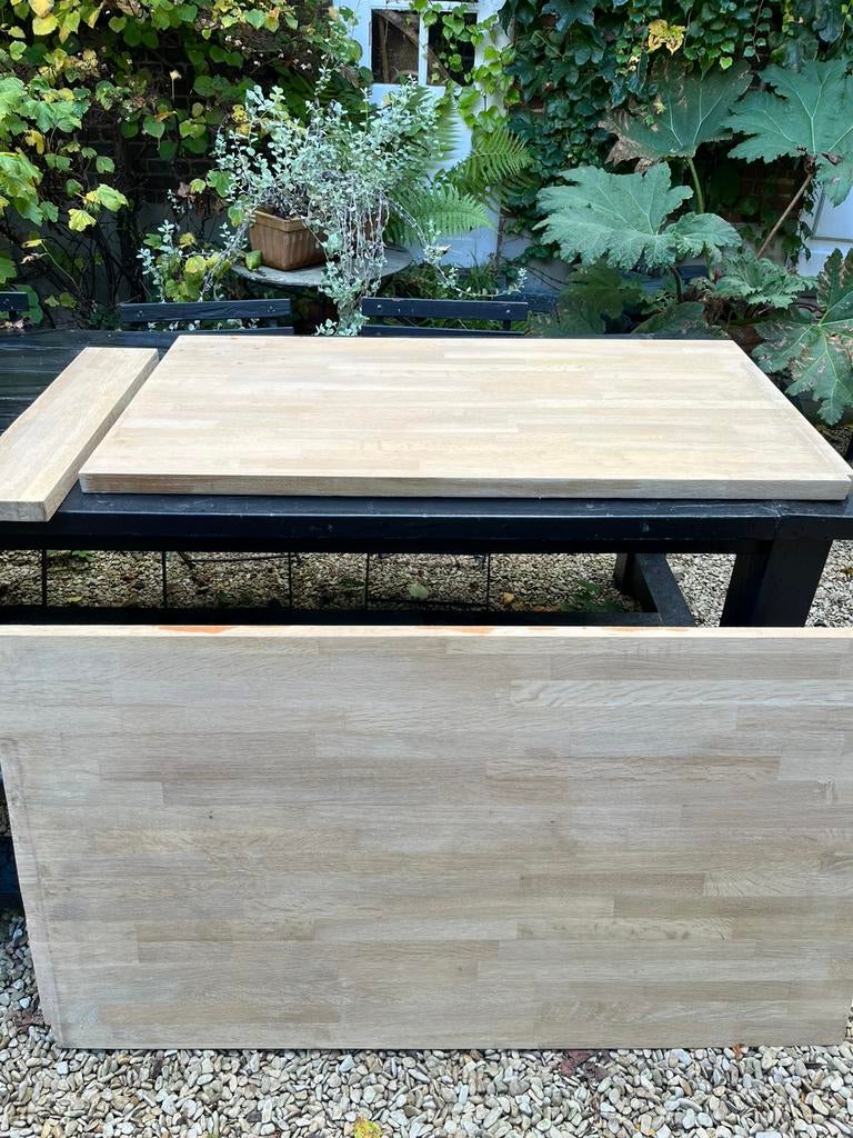 AANRECHTBLAD EIK KEUKENBLAD AANRECHT 3/4 STUKS, Ophalen, Zo goed als nieuw, 75 cm of meer, 100 tot 150 cm