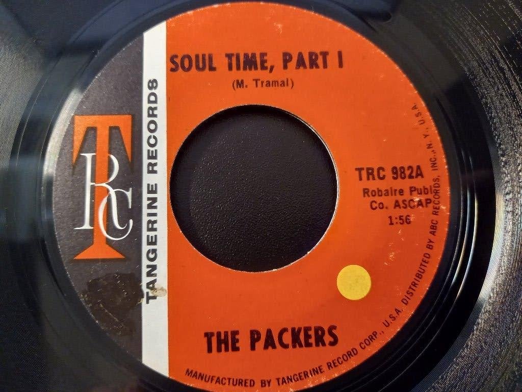 The Packers‎ — Soul Time '7 Popcorn Funk/Soul, 7 inch, Comme neuf, Housse de protection extérieure, Autres types