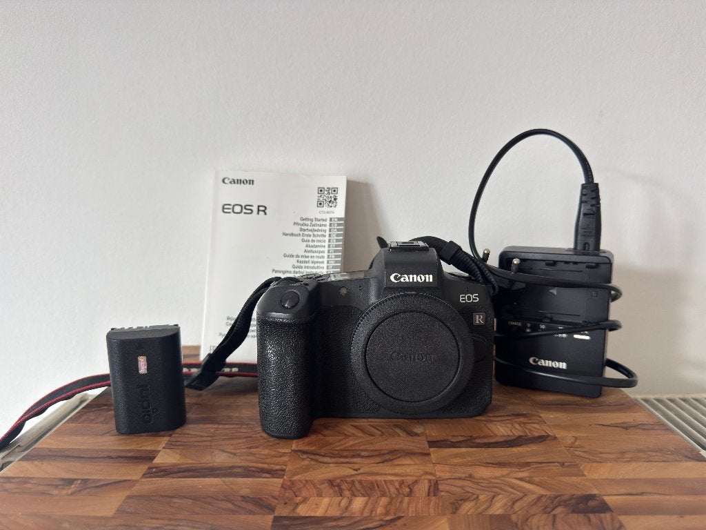 Canon EOS R + batterij + lader, Audio, Tv en Foto, Canon, Geheugenkaart, Ophalen of Verzenden, Zo goed als nieuw