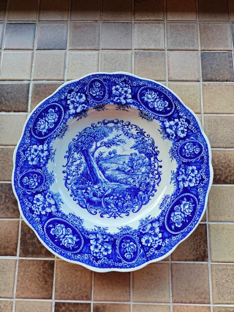 Diep bord Boch Marie Antoinette, Ophalen of Verzenden