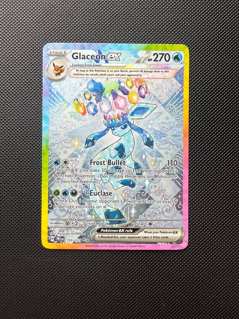 Glaceon ex #150 prismatic, Enlèvement, Comme neuf, Cartes en vrac