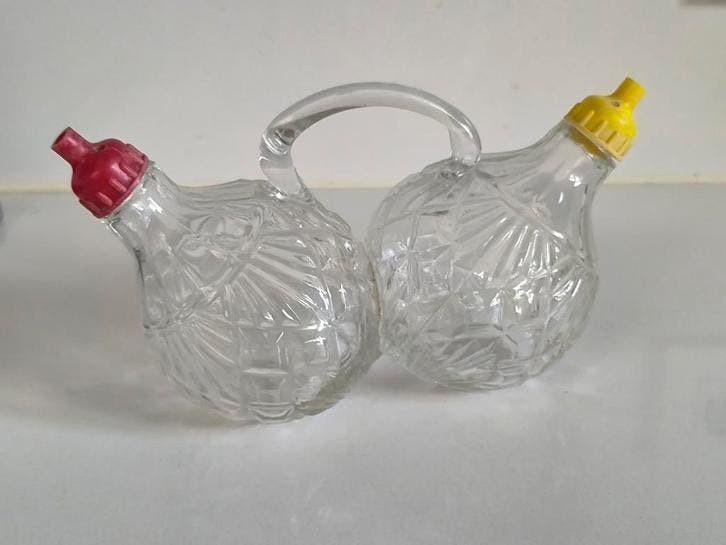 Jaren 60, vintage olie- en azijnstel, Antiek en Kunst, Ophalen of Verzenden