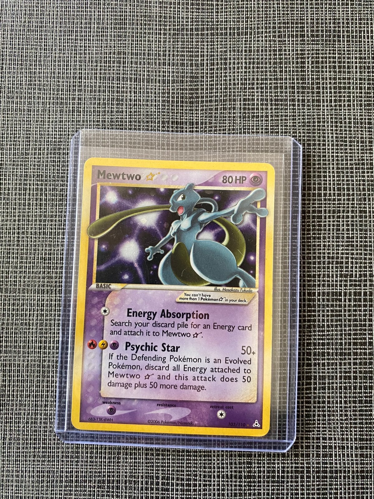Mewtwo gold star, Enlèvement, Comme neuf