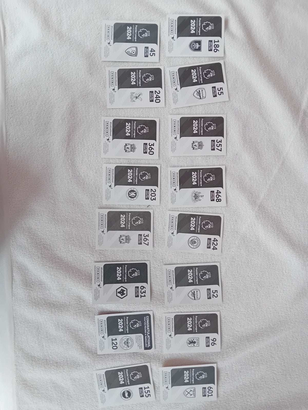 Premier league stickers dubbele, Postzegels en Munten, Ophalen