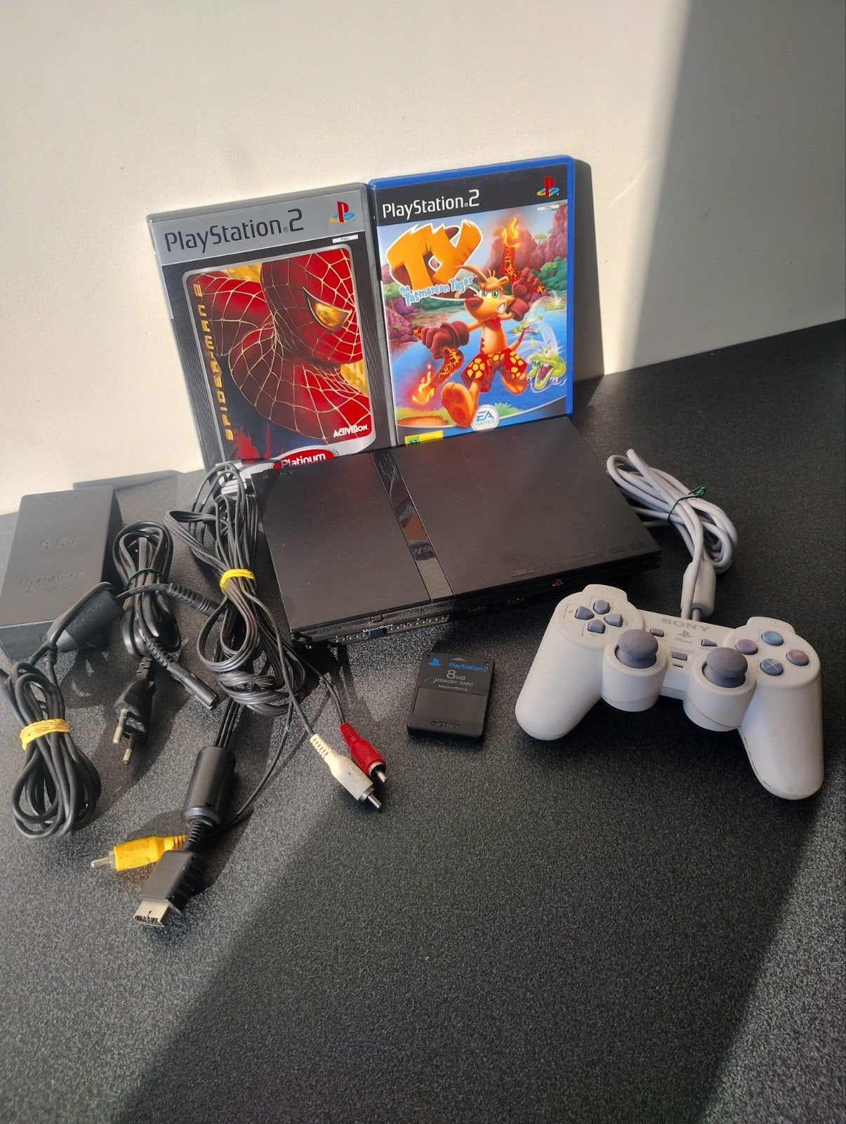 Sony Playstation 2 Slim Spiderman, Tasmanian Tiger Lot, Games en Spelcomputers, Spelcomputers | Sony PlayStation 2, Ophalen of Verzenden