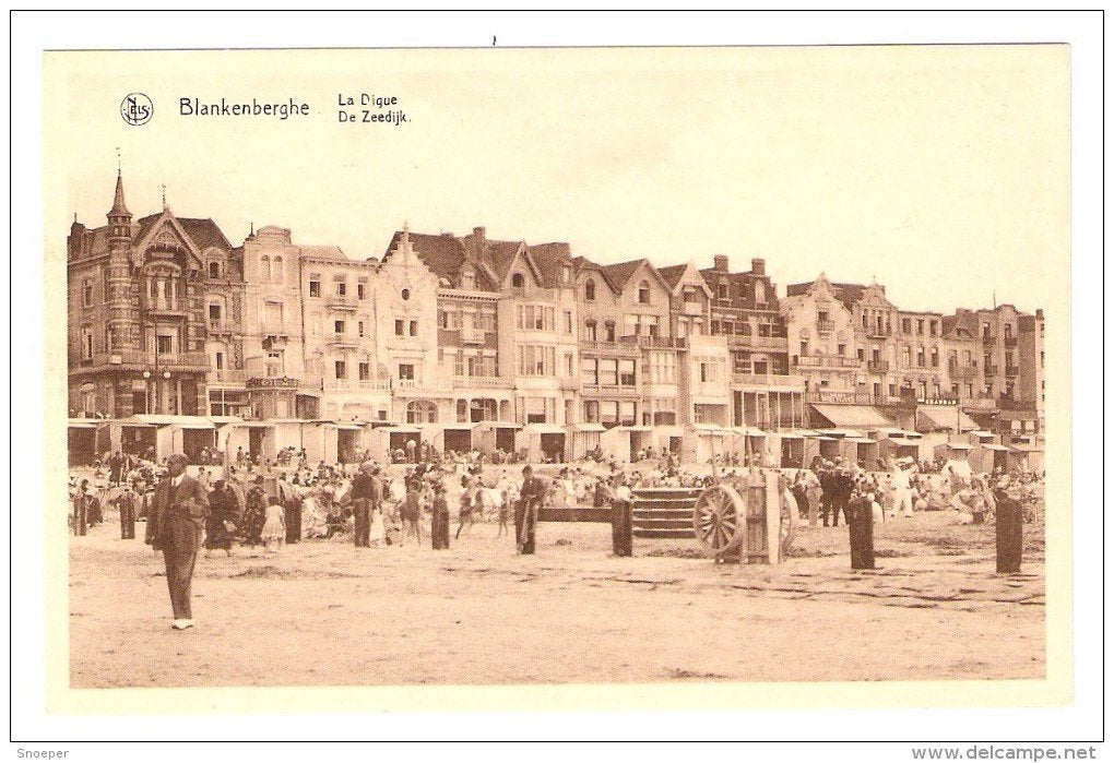blankenberge Blankenberghe de zeedijk, Verzamelen, Ophalen of Verzenden, Gelopen, West-Vlaanderen
