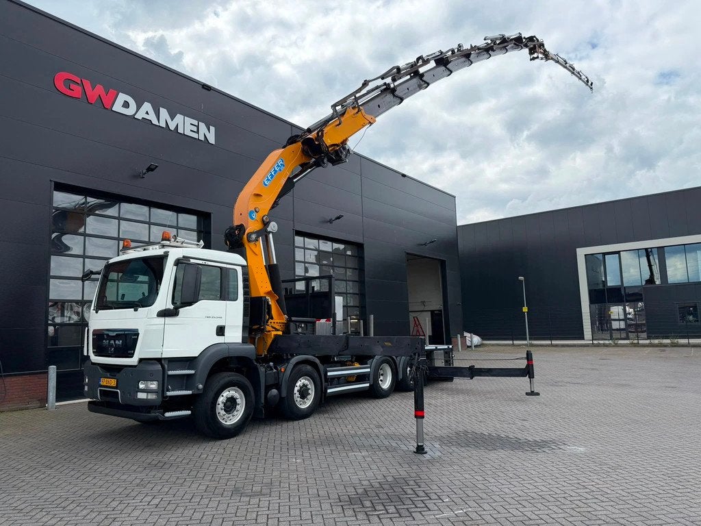 MAN TGS 35.540 8x4 H-6 Hydrodrive Effer 850 + Fly Jib , Winc, Auto's, Euro 5, 397 kW, MAN, Wit