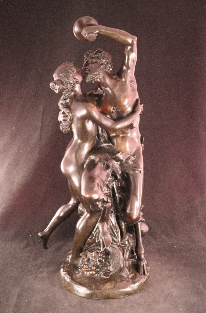 Imposant bronzen sculptuur Clodion, Ophalen of Verzenden