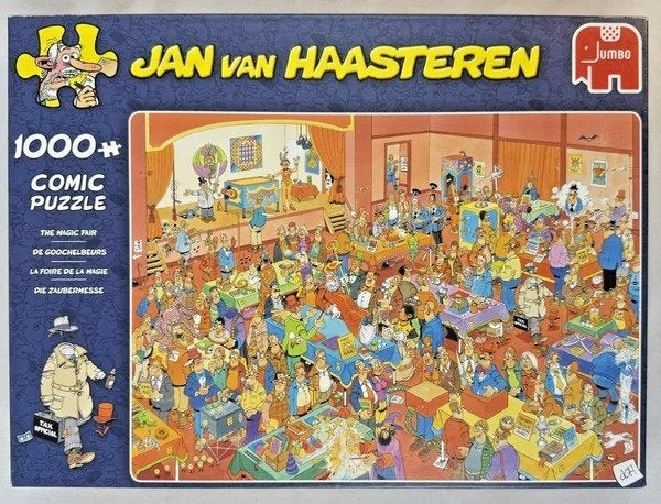 Puzzle comique de 1000 pièces de Jan van Haasteren la Foire, Envoi, 500 à 1500 pièces, Comme neuf, Puzzle